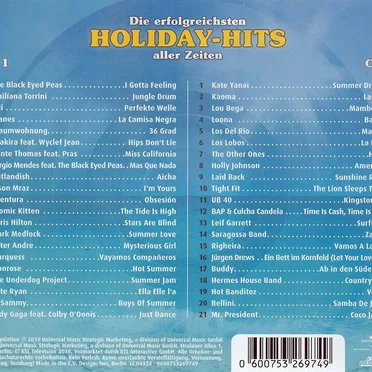 Die ultimative Chart Show: Die erfolgreichsten Holiday-Hits aller Zeiten by Various Artists - album cover