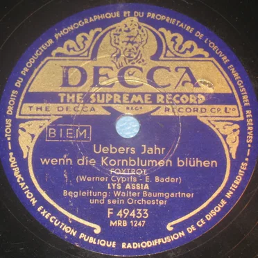Uebers Jahr wenn die Kornblumen blühen