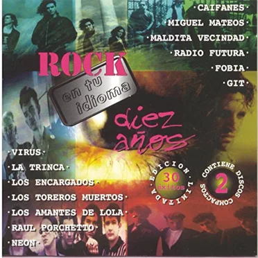 Diez años de rock en tu idioma by Various Artists - album cover