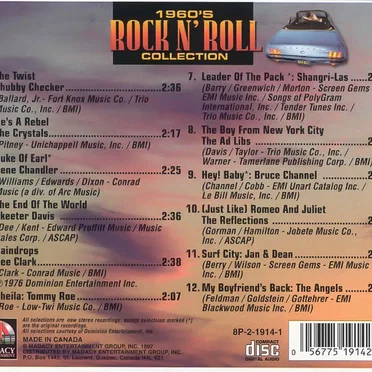 1960’s Rock ’n’ Roll Collection by Various Artists - album cover