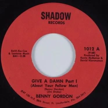 Give a Damn by Benny Gordon - album cover