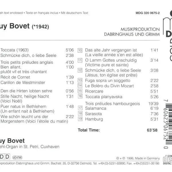 Bovet plays Bovet