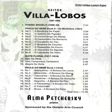 Piano Music Volume Three