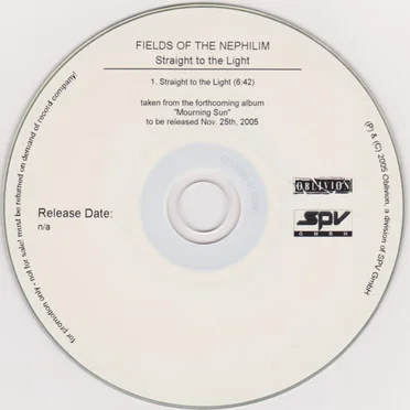 Straight to the Light by Fields of the Nephilim - album cover