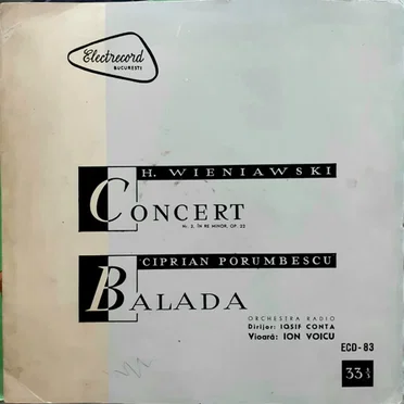 Concert nr. 2 pentru vioară și orchestră în re minor, op. 22 / Balada