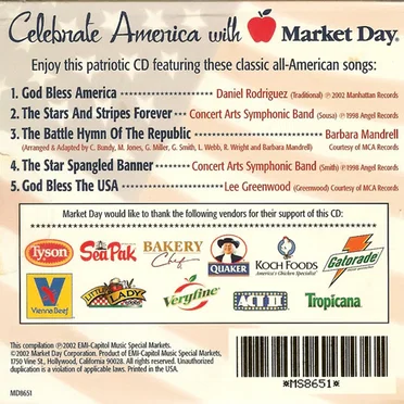 Celebrate America With Market Day by Various Artists - album cover