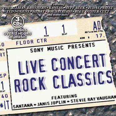 Live Concert Rock Classics by Various Artists - album cover