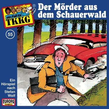TKKG 55: Der Mörder aus dem Schauerwald by Stefan Wolf - album cover
