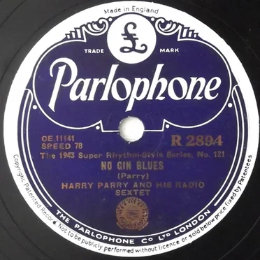 No Gin Blues / Hallelujah by Harry Parry And His Radio Sextet - album cover