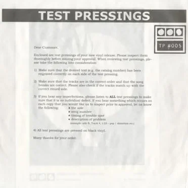 Testpressing #005