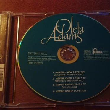 Never Knew Love by Oleta Adams - album cover