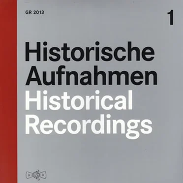 Historische Aufnahmen / Historical Recordings 1 by Various Artists - album cover