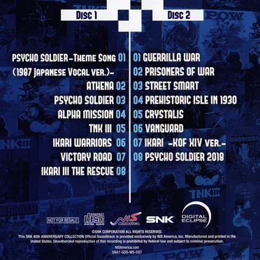 SNK 40th Anniversary Collection Official Soundtrack