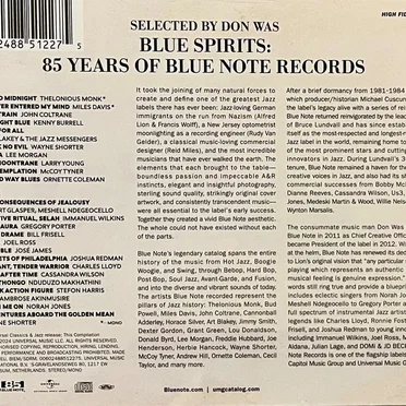 Blue Spirits: 85 Years of Blue Note Records, Selected by Don Was by Various Artists - album cover