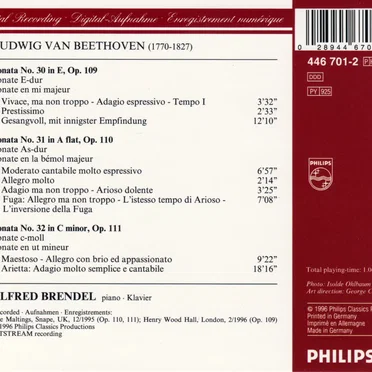 Piano Sonatas Nos. 30-32