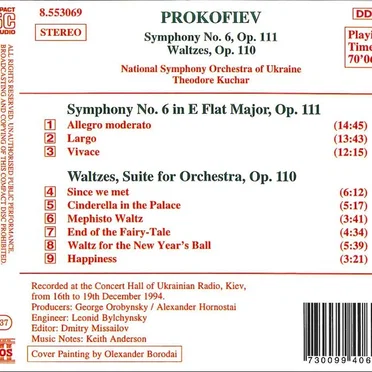 Symphony no. 6, op. 111 / Waltzes, op. 110