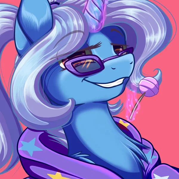 Blue Coated Smug Horse VIP