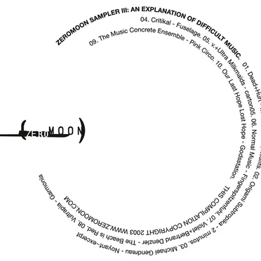 Zeromoon Sampler III: An Explanation of Difficult Music by Various Artists - album cover