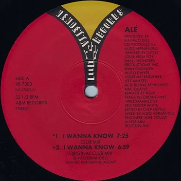 I Wanna Know by Alé - album cover