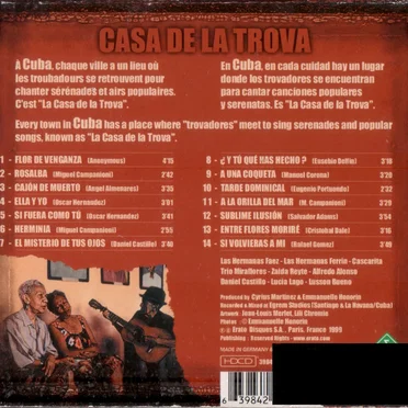 Casa de la Trova by Various Artists - album cover