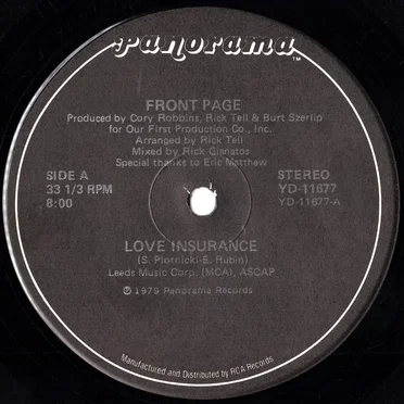 Love Insurance by Front Page - album cover