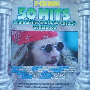 50 Hits of the Sixties and of Woodstock Generation by Various Artists - album cover