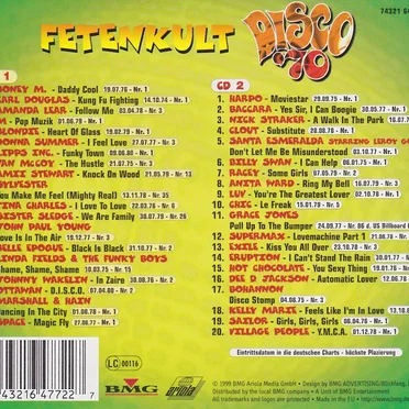 Fetenkult: Disco '70 by Various Artists - album cover