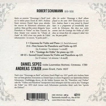 Sonatas for Piano and Violin