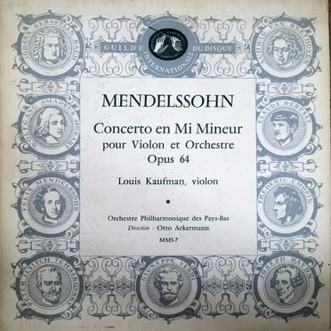 Concerto en Mi Mineur pour Violon et Orchestre Opus 64