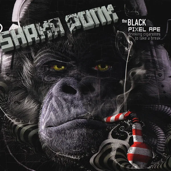 The Black Pixel Ape (Drinking Cigarettes to Take a Break)