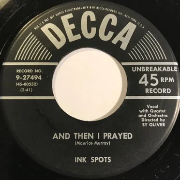 And Then I Prayed / Somebody Bigger Than You and I