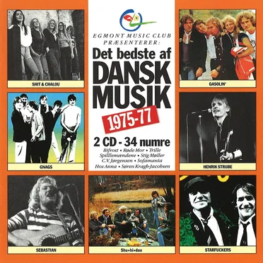 Det bedste af dansk musik 1975-77 by Various Artists - album cover
