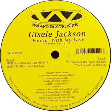 Foolin' With My Love by Gisele Jackson - album cover