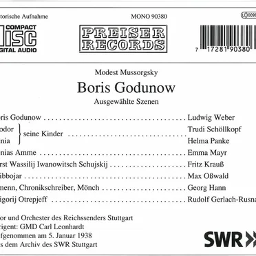 Boris Godunov: Ausgewählte Szenen
