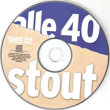 Alle 40 stout vol 2 (Liedjes om geen blauwtje te lopen) by Various Artists - album cover