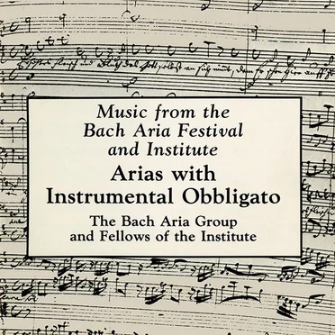 Arias with Instrumental Obbligato by Bach Aria Group - album cover