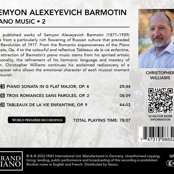Barmotin: Piano Music, Vol. 2