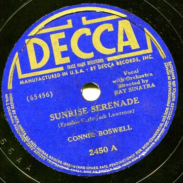 Sunrise Serenade / You Grow Sweeter as the Years Go By