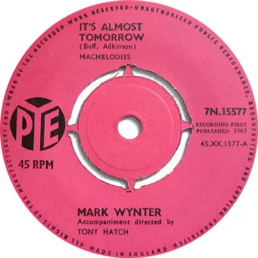 It’s Almost Tomorrow by Mark Wynter - album cover