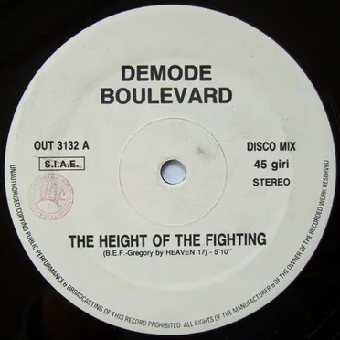 The Height Of The Fighting / Electric Sound by Demode Boulevard - album cover