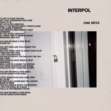 Fine Mess by Interpol - album cover