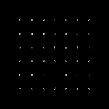 No Secrets Only Codes by The Resonance Association - album cover