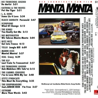 Manta Manta - Der Soundtrack zum Film by Various Artists - album cover