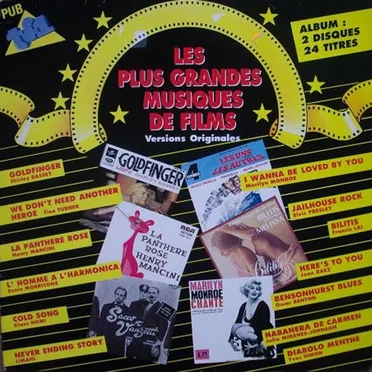 Les plus grandes musiques de film by Various Artists - album cover