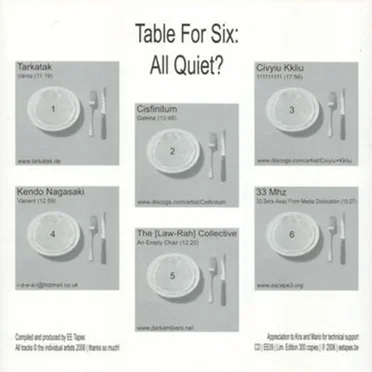 Table For Six: All Quiet? by Various Artists - album cover