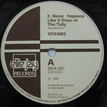 It Never Happens Like It Does on the Telly by Spasms - album cover