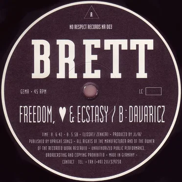 Freedom, ❤ & Ecstasy by Brett - album cover