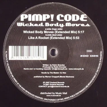 Wicked Body Moves / Like a Rocket by Pimp! Code - album cover