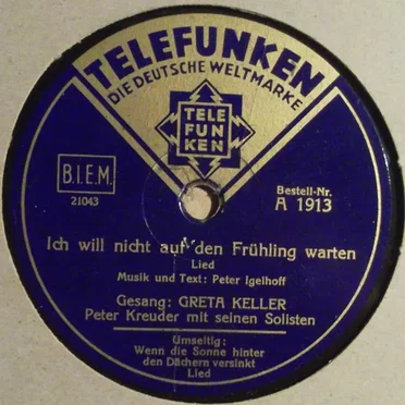 Ich will nicht auf den Frühling warten / Wenn die Sonne hinter den Dächern versinkt