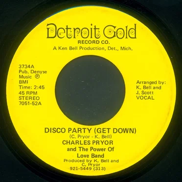 Disco Party (Get Down) / Remember Me by Charles Pryor - album cover